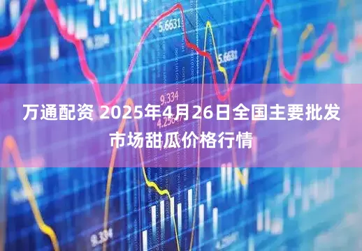 万通配资 2025年4月26日全国主要批发市场甜瓜价格行情