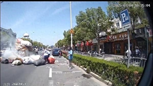 优配好油 货车突发火情陷困境，公交司机挺身出击灭火