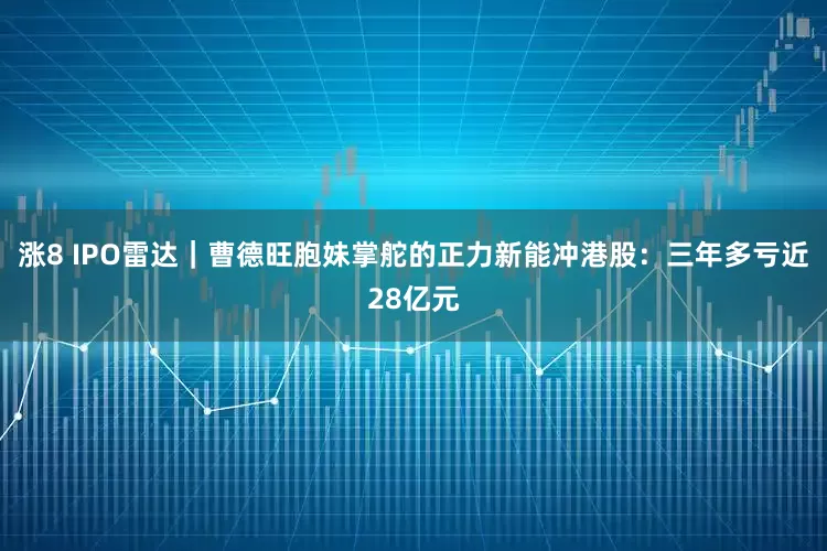 涨8 IPO雷达｜曹德旺胞妹掌舵的正力新能冲港股：三年多亏近28亿元
